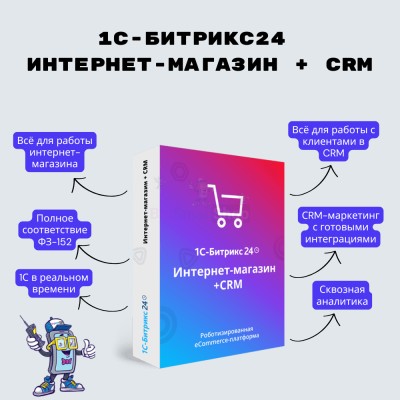 Программа для ЭВМ "1С-Битрикс24". Лицензия Интернет-магазин + CRM (12 мес.) - купить в Усабаше